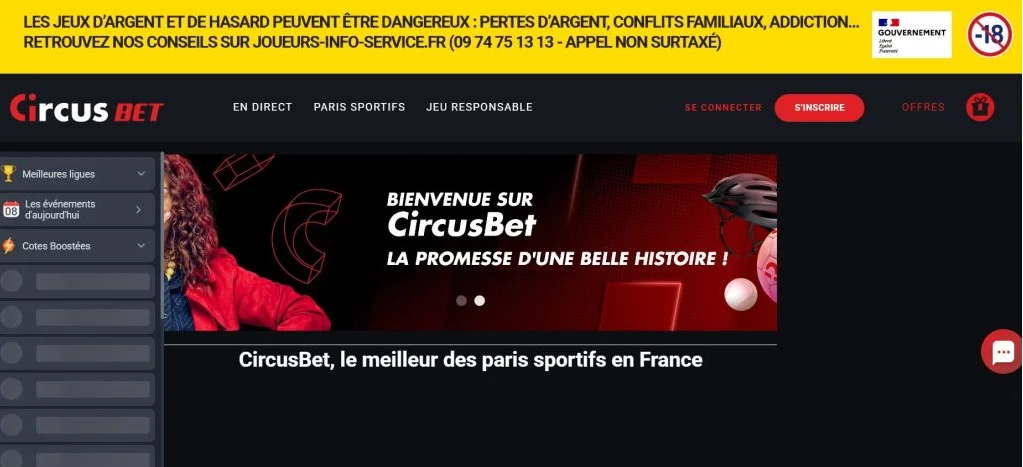 CircusBet : nouveau casino et bookmaker français qui fait sensation avec ses offres de cashouts 